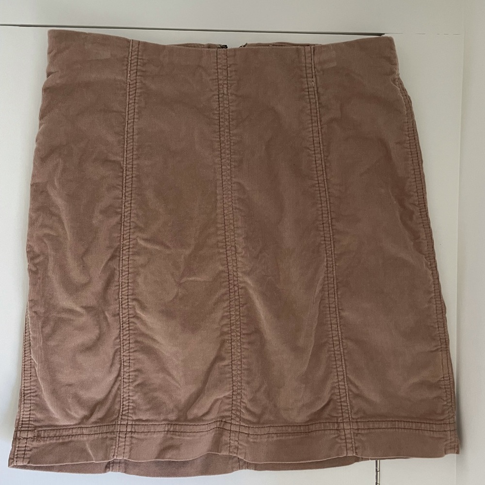 Free People Modern Femme Corduroy Mini Skirt.